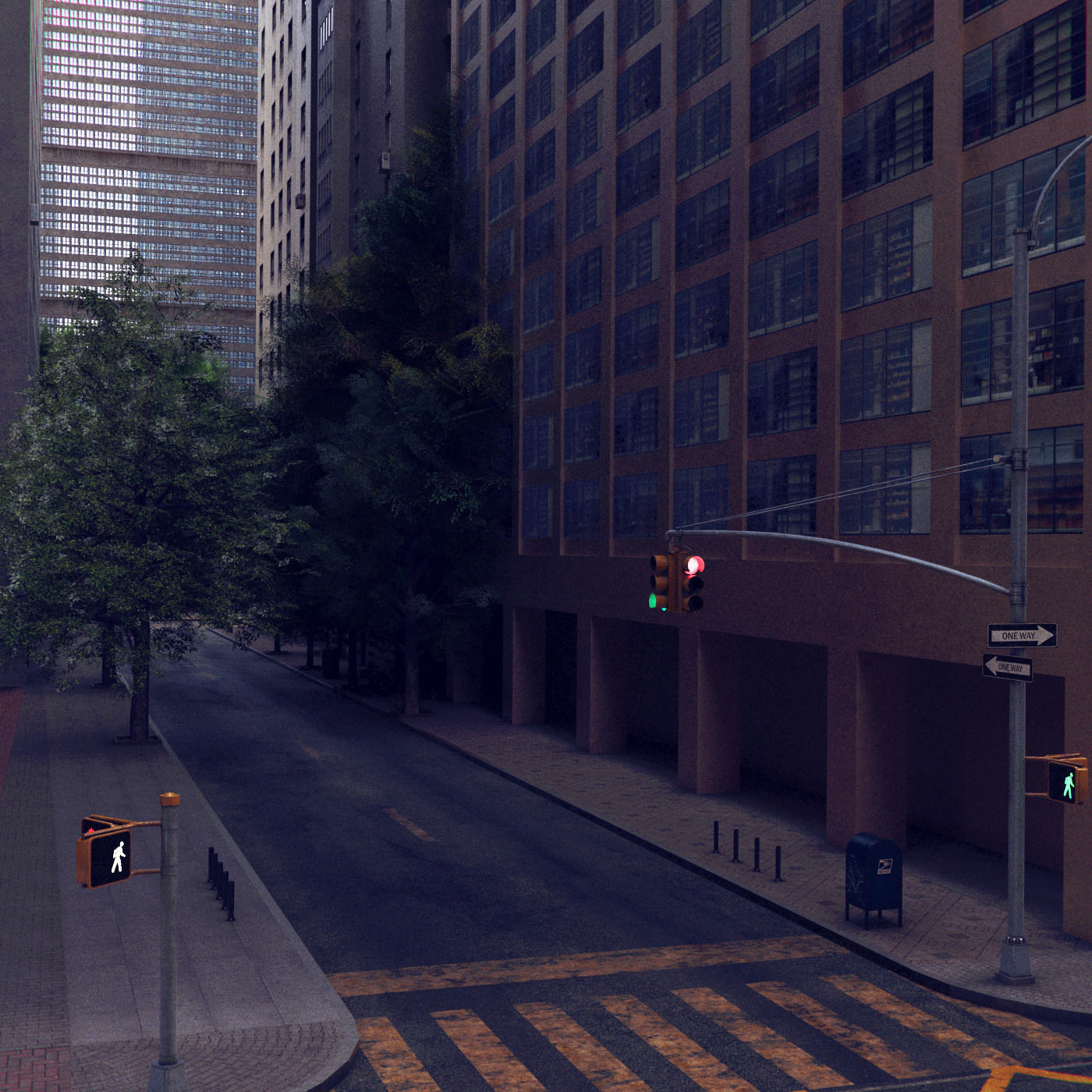 Realistic City S7 Low-poly 3D model_17