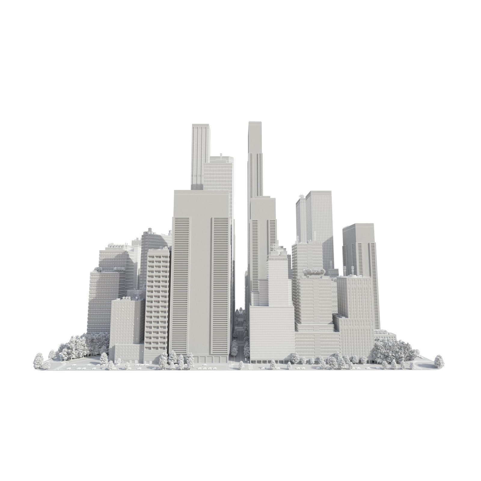 Realistic City S7 Low-poly 3D model_26