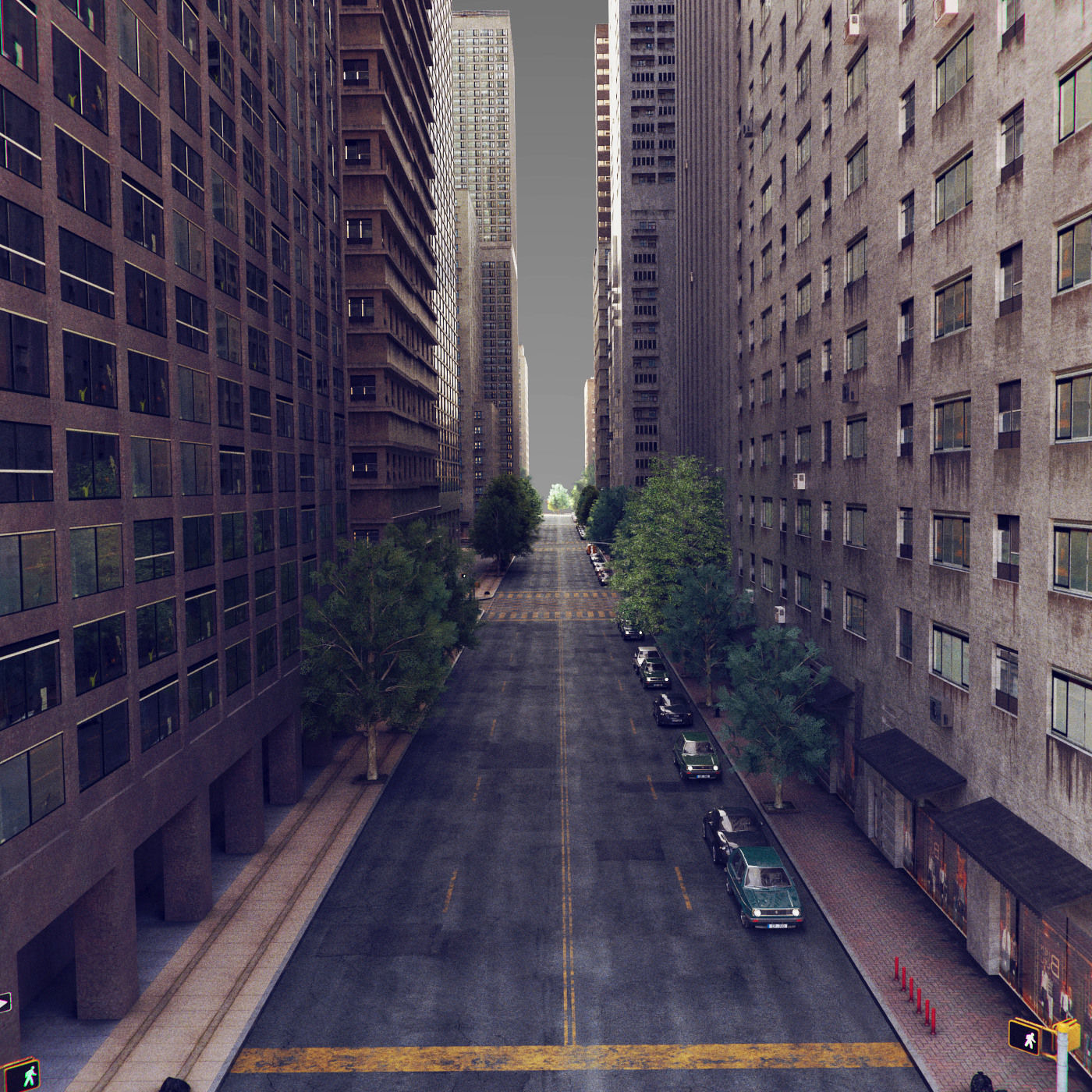 Realistic City S7 Low-poly 3D model_10