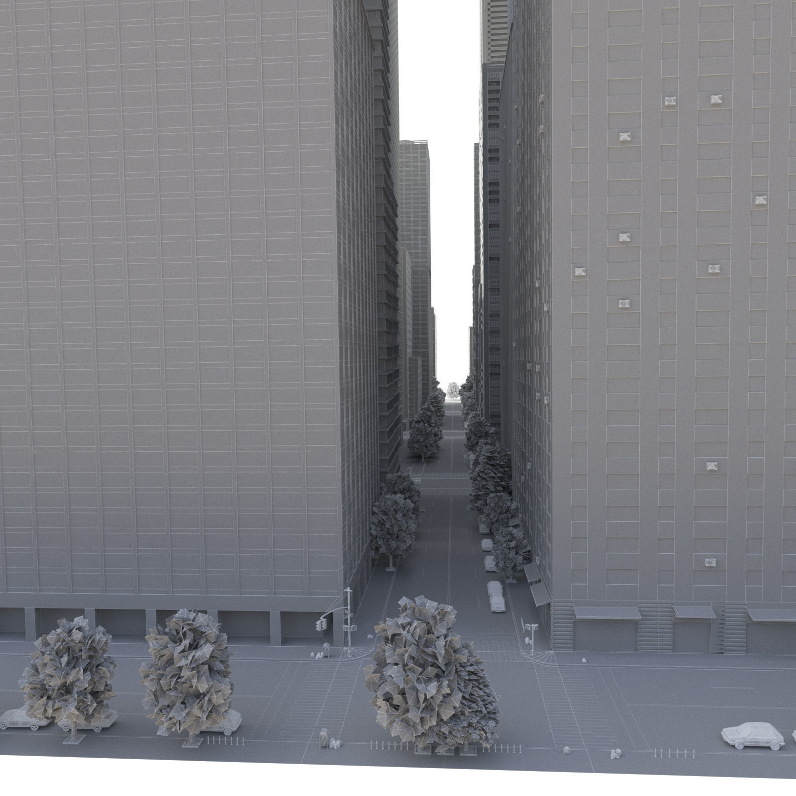 Realistic City S7 Low-poly 3D model_30