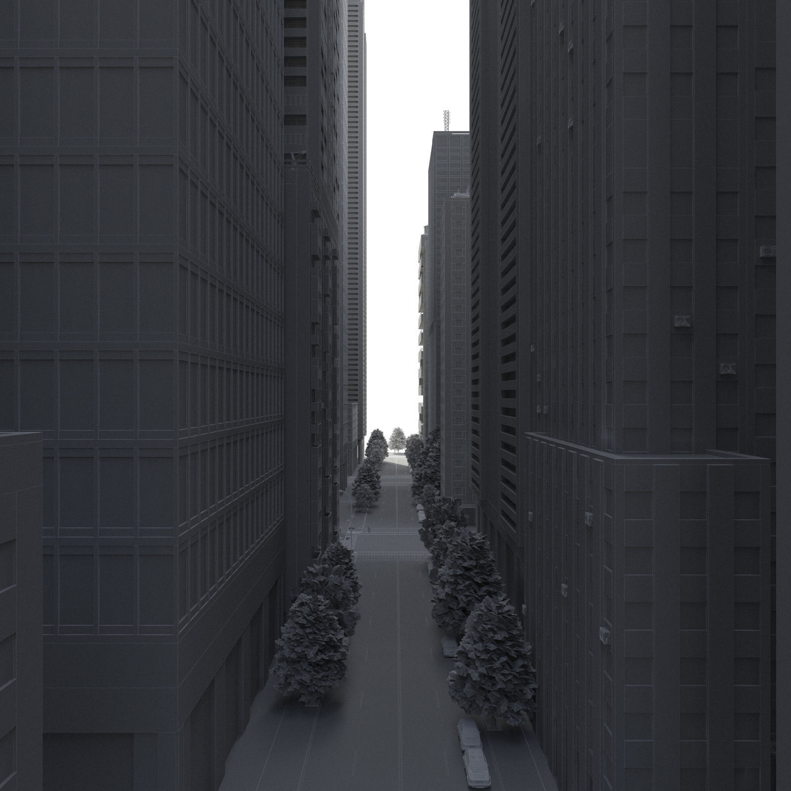 Realistic City S7 Low-poly 3D model_29