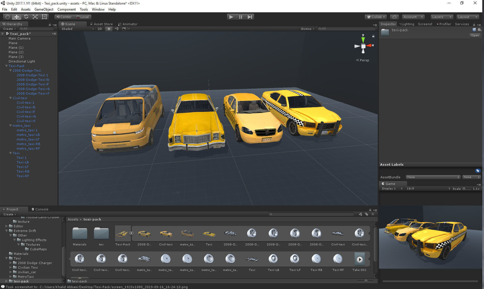 Texi Car Pack Low-poly 3D model_9
