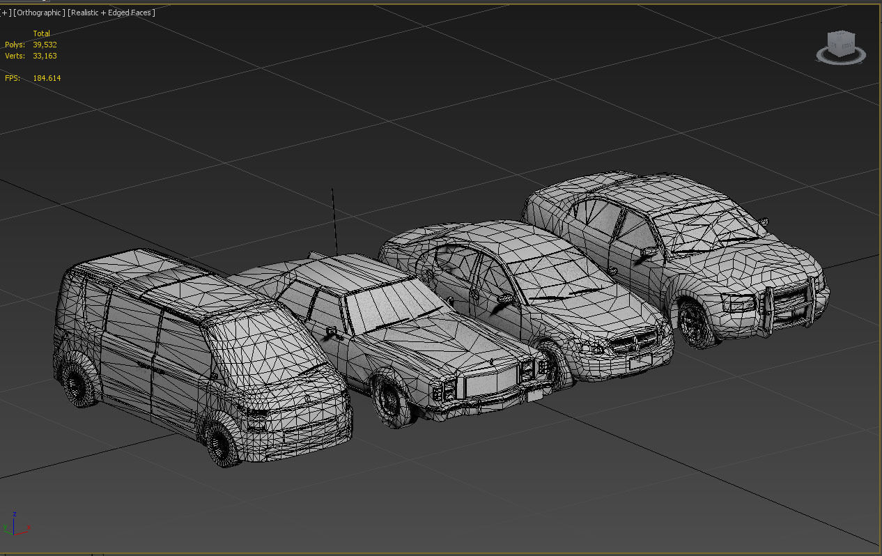 Texi Car Pack Low-poly 3D model_10