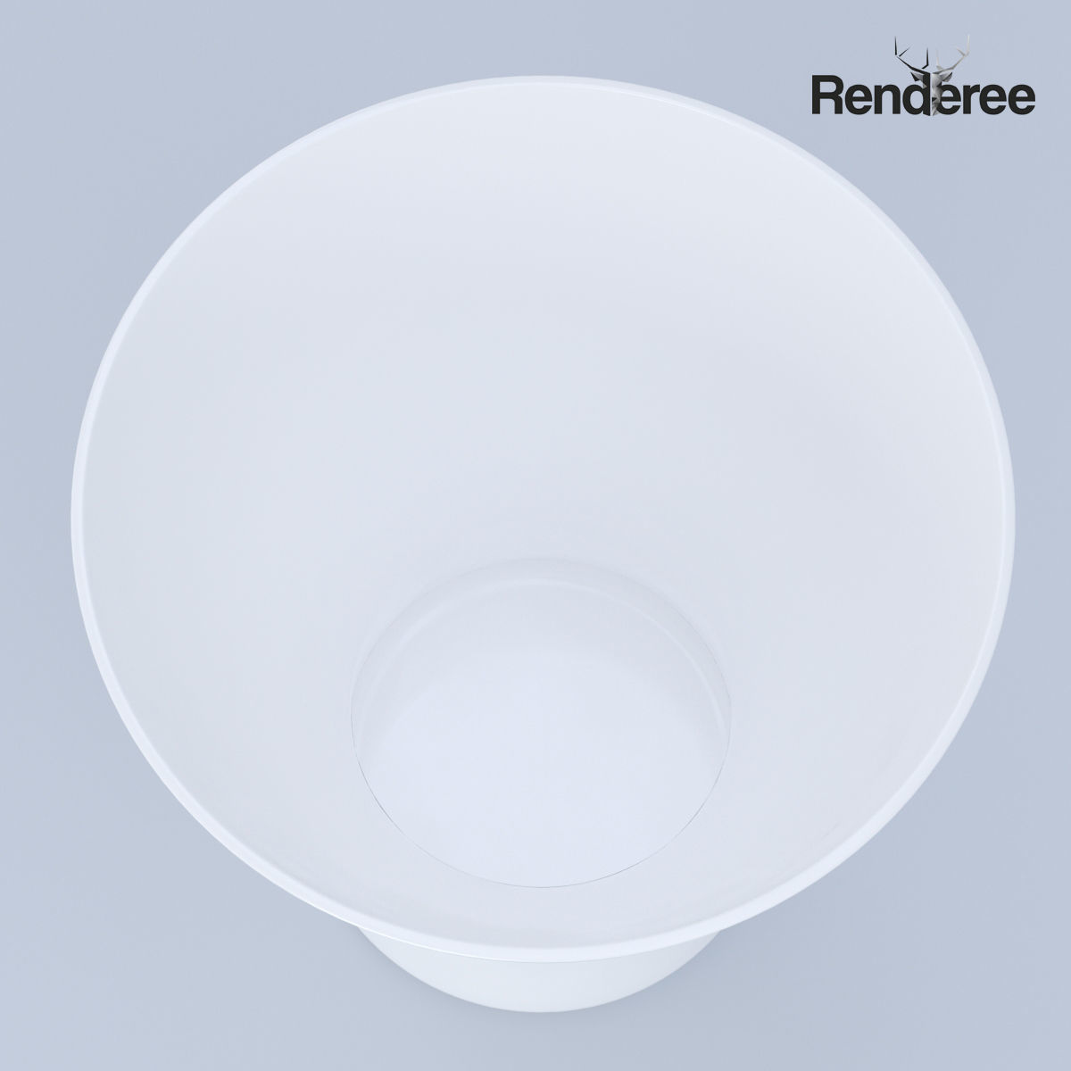 White Vase 3D model_3