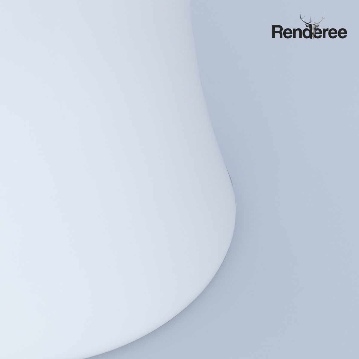 White Vase 3D model_4