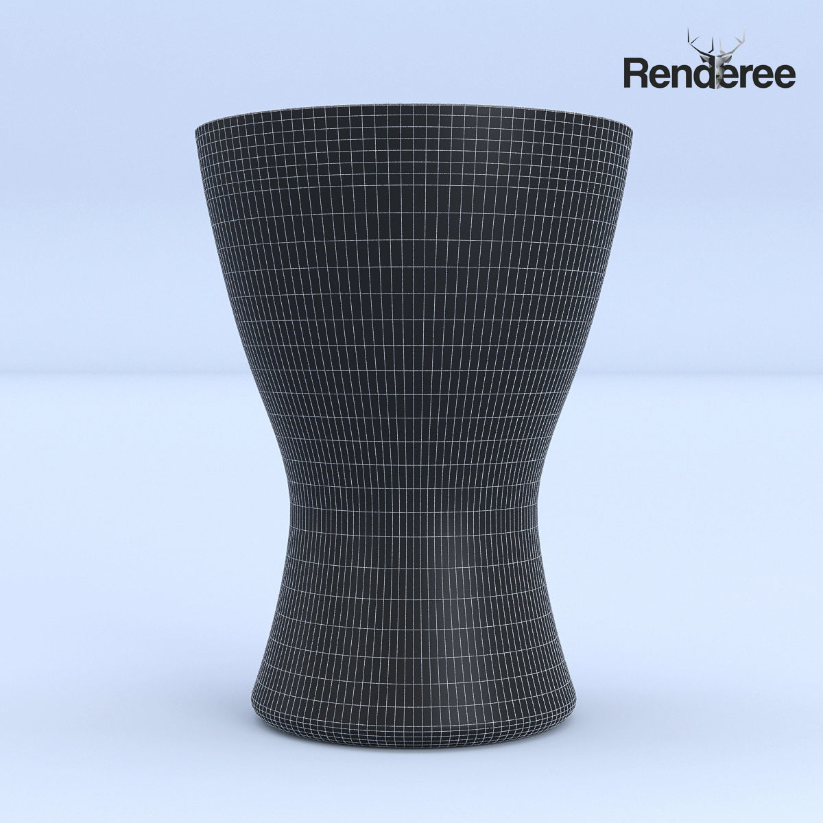 White Vase 3D model_5