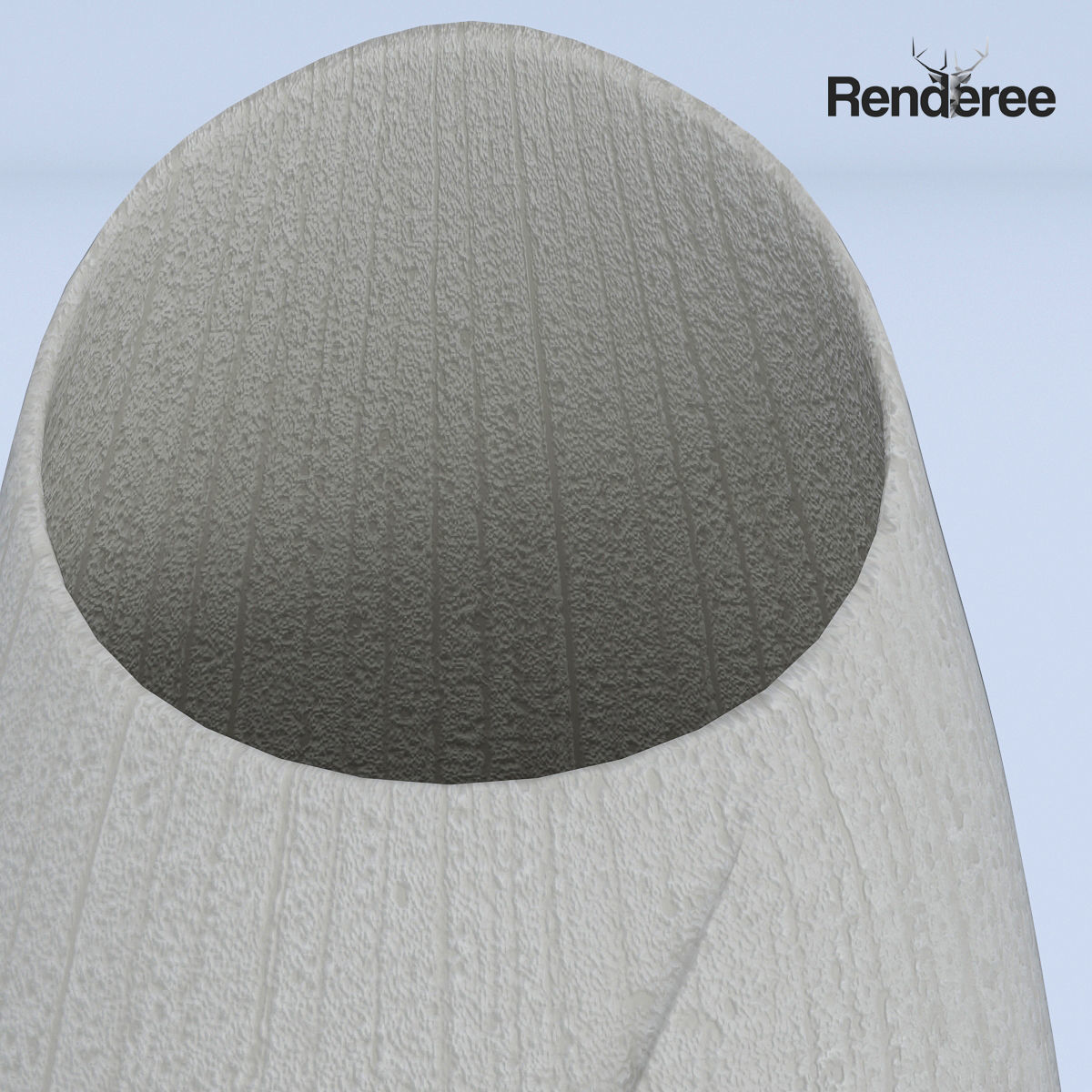 Cement Vase 3D model_4