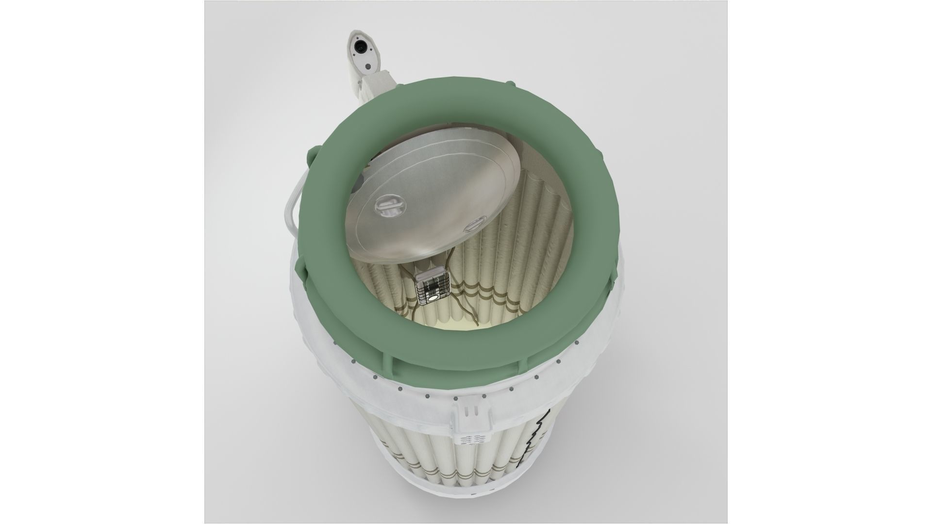 Inflatable airlock of spacecraft Voskhod-2 3D model_6