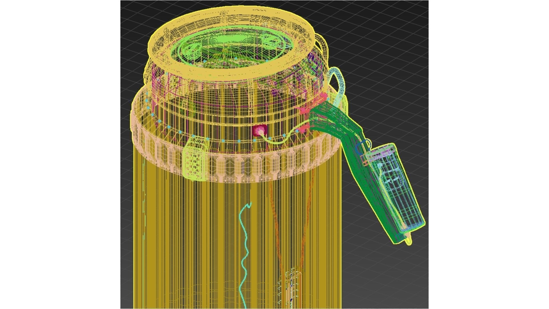 Inflatable airlock of spacecraft Voskhod-2 3D model_20