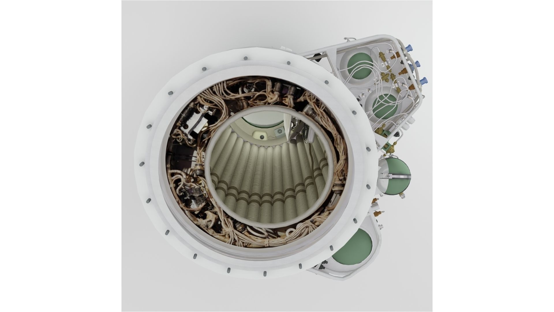 Inflatable airlock of spacecraft Voskhod-2 3D model_7