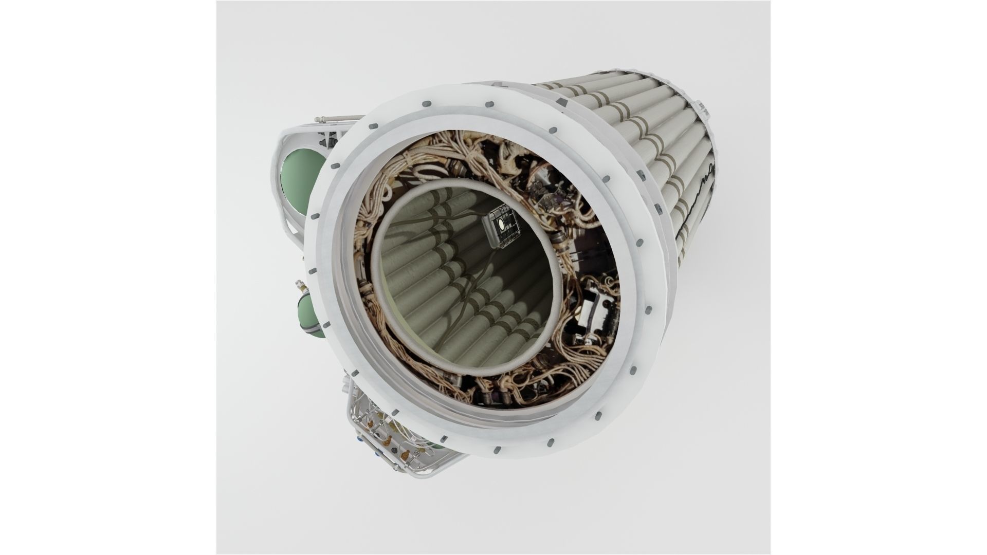 Inflatable airlock of spacecraft Voskhod-2 3D model_5