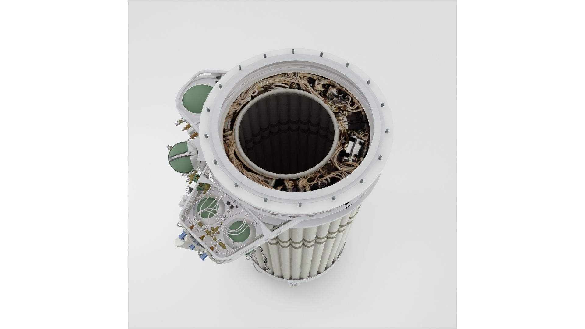 Inflatable airlock of spacecraft Voskhod-2 3D model_3