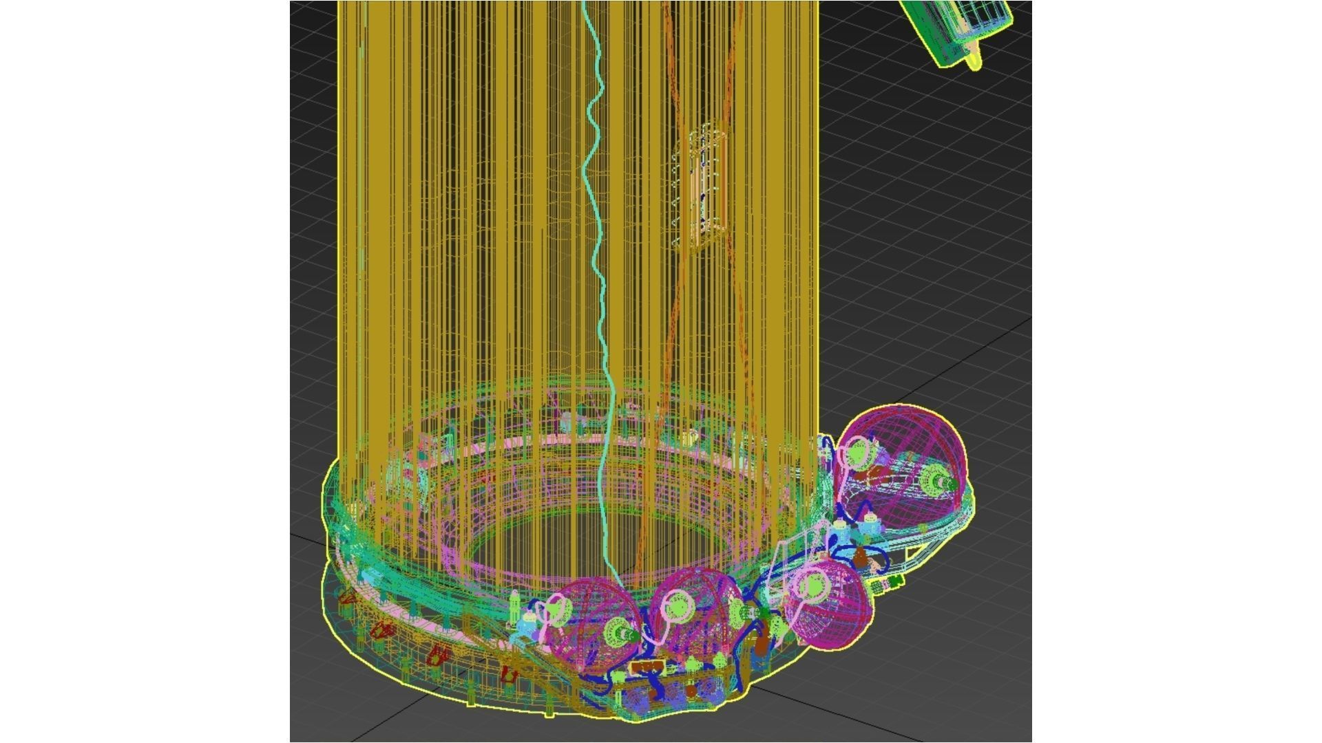 Inflatable airlock of spacecraft Voskhod-2 3D model_21