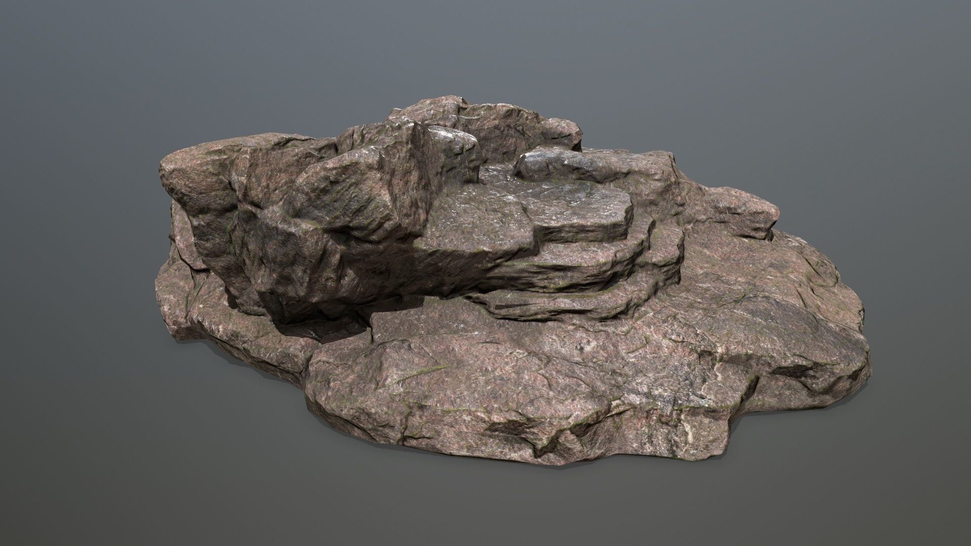 Rock 5 Low-poly 3D model_1