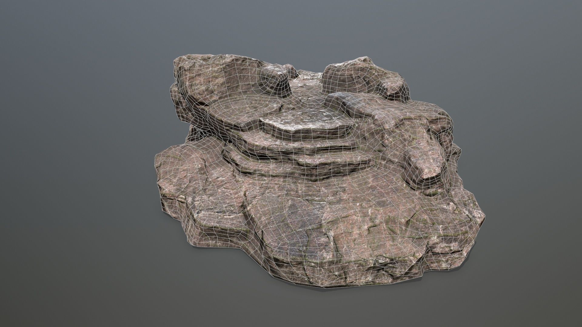 Rock 5 Low-poly 3D model_10