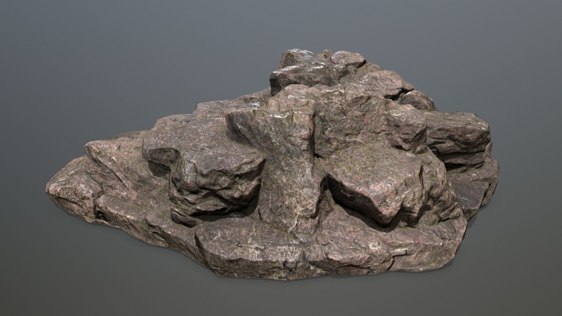 Rock 5 Low-poly 3D model_8
