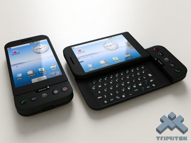 HTC Dream G1 Google Android phone - 2008 3D model_6