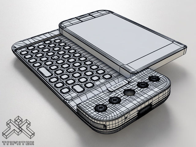 HTC Dream G1 Google Android phone - 2008 3D model_12