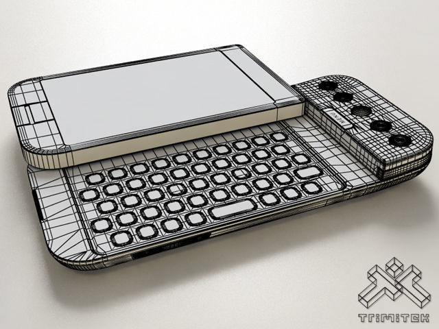 HTC Dream G1 Google Android phone - 2008 3D model_8