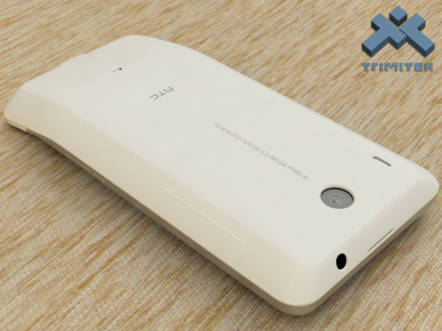 HTC Hero smartphone - 2009 - White 3D model_7