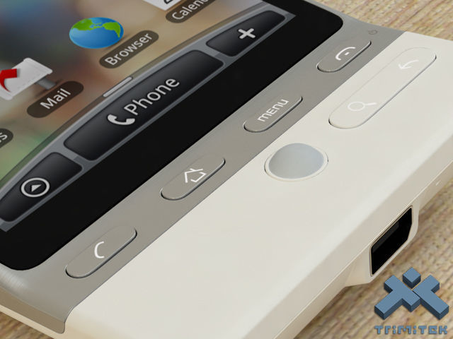 HTC Hero smartphone - 2009 - White 3D model_10
