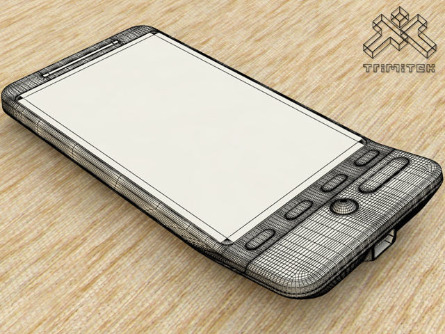 HTC Hero smartphone - 2009 - White 3D model_12
