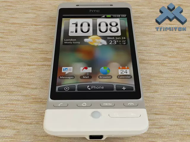 HTC Hero smartphone - 2009 - White 3D model_0