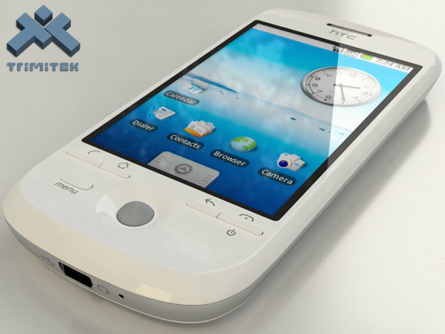 HTC Magic - 2009 - White 3D model_1