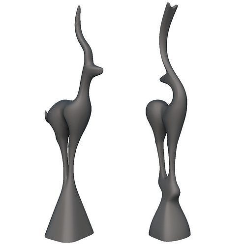 Deer Standing Deco 3D print model