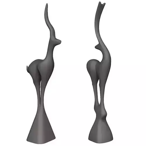 Deer Standing Deco 3D print model