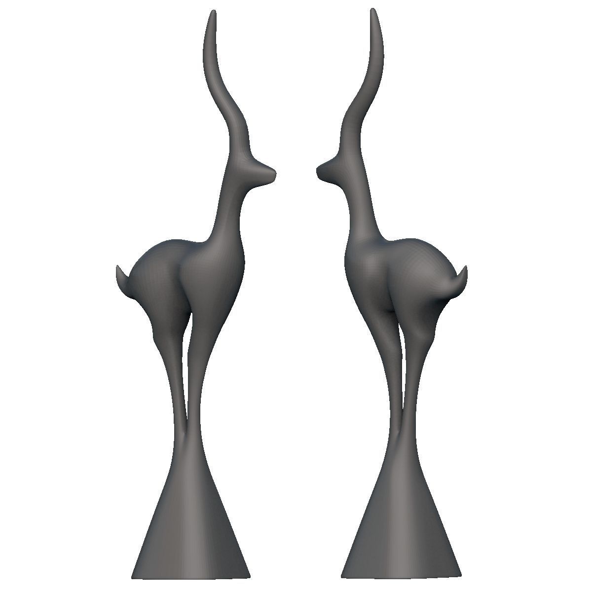 Deer Standing Deco 3D print model_9