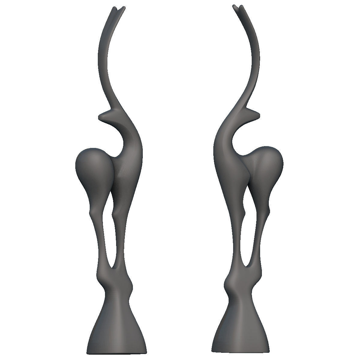 Deer Standing Deco 3D print model_8