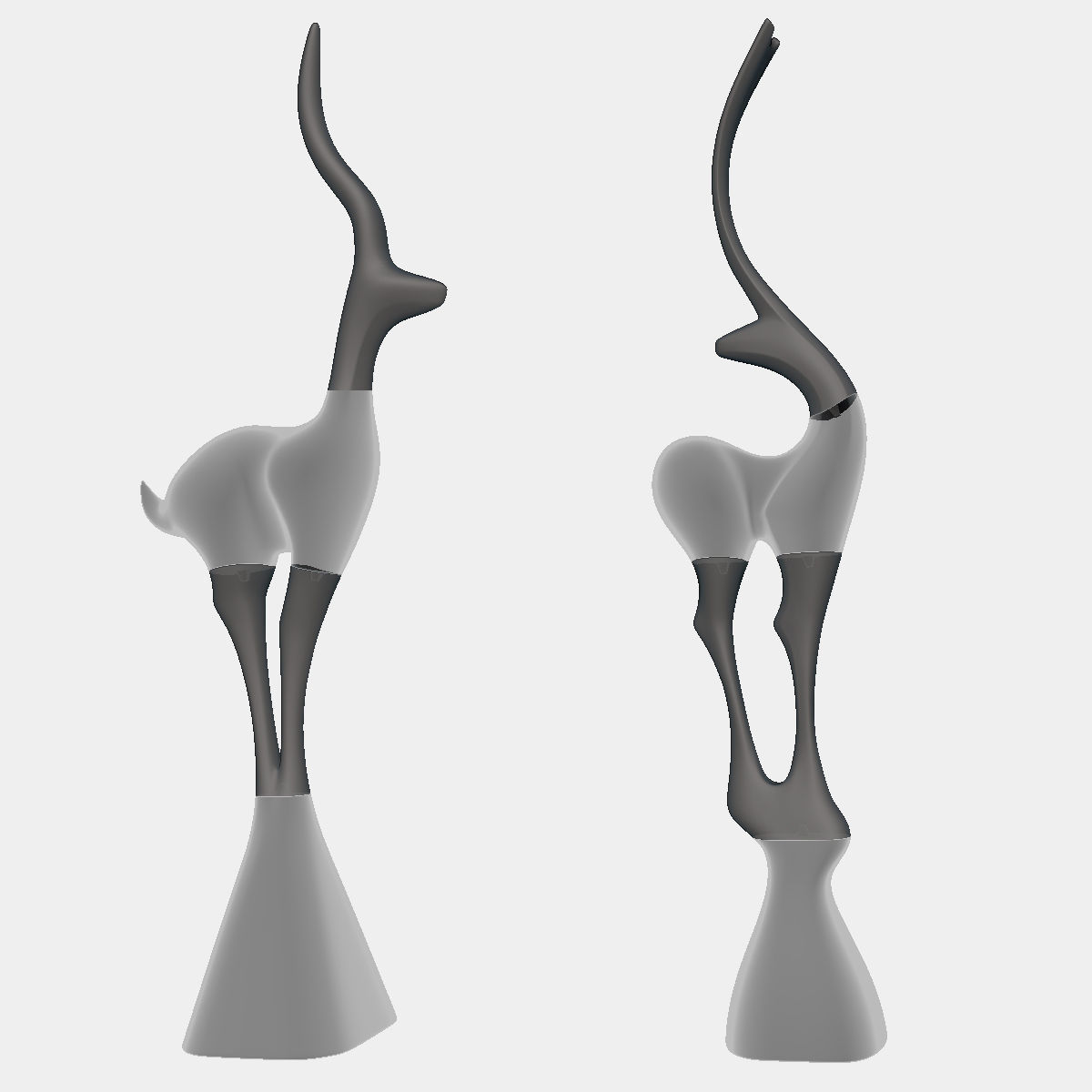 Deer Standing Deco 3D print model_11