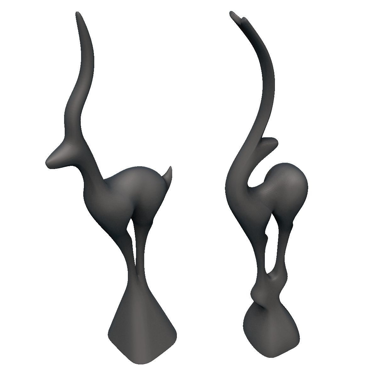 Deer Standing Deco 3D print model_5