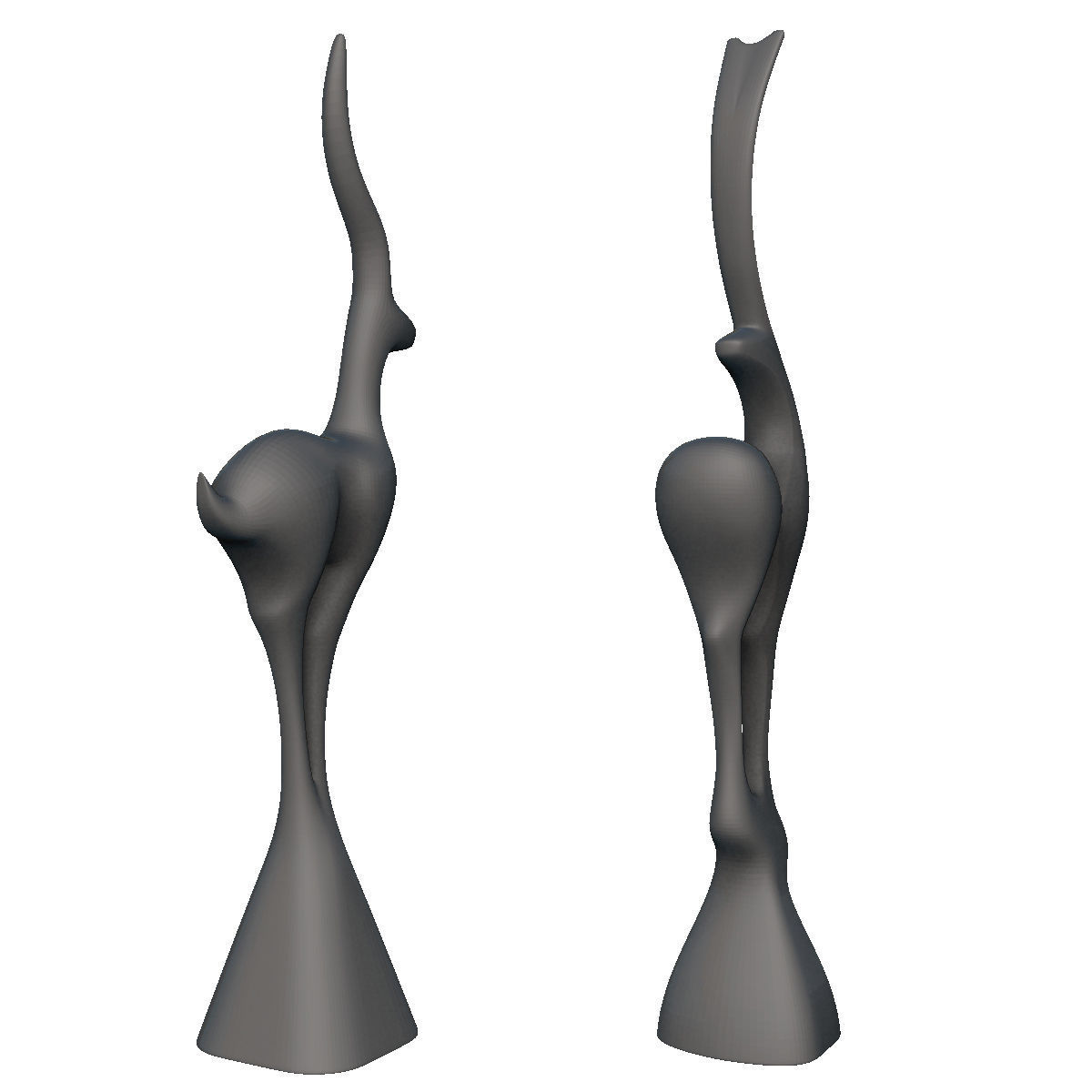 Deer Standing Deco 3D print model_2