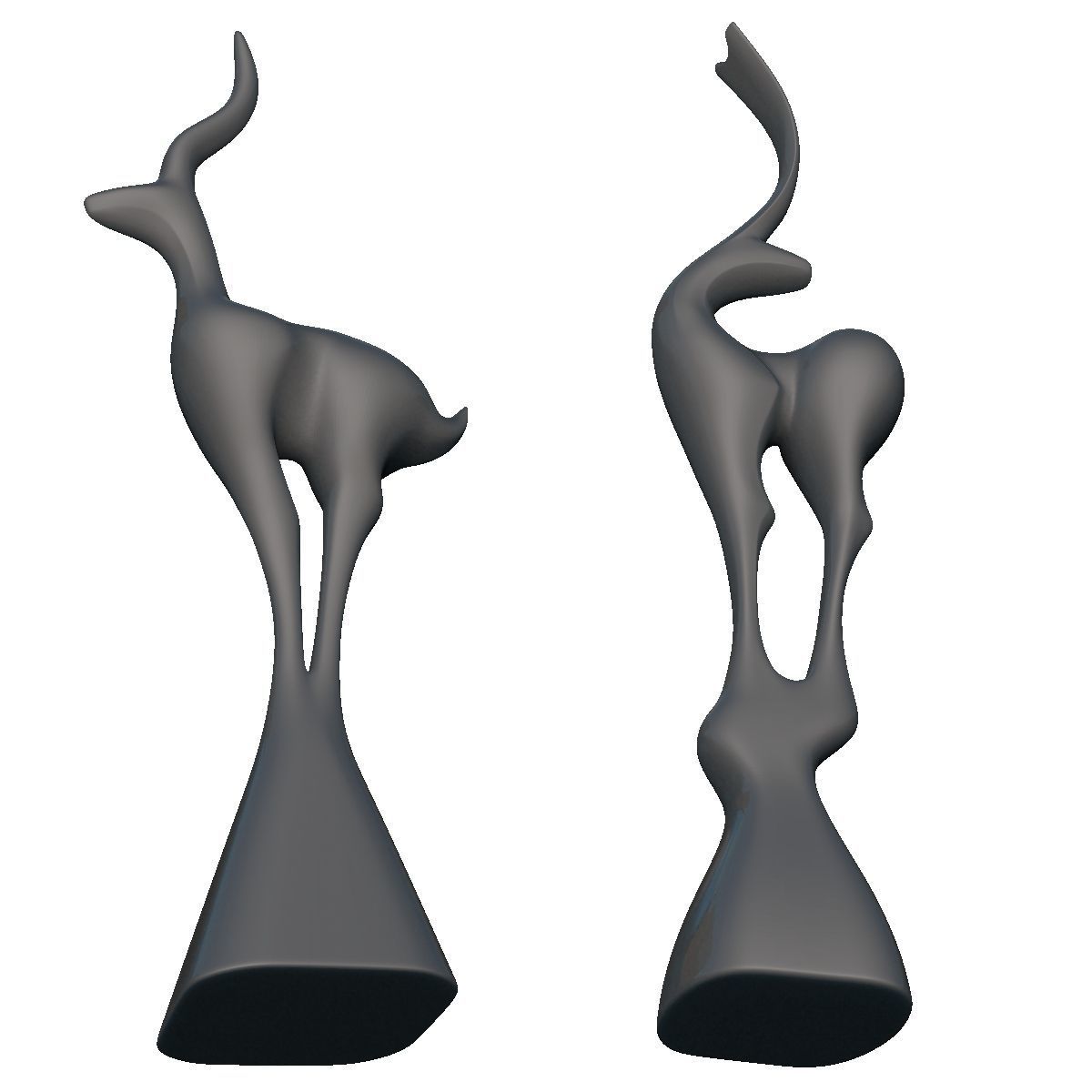 Deer Standing Deco 3D print model_7