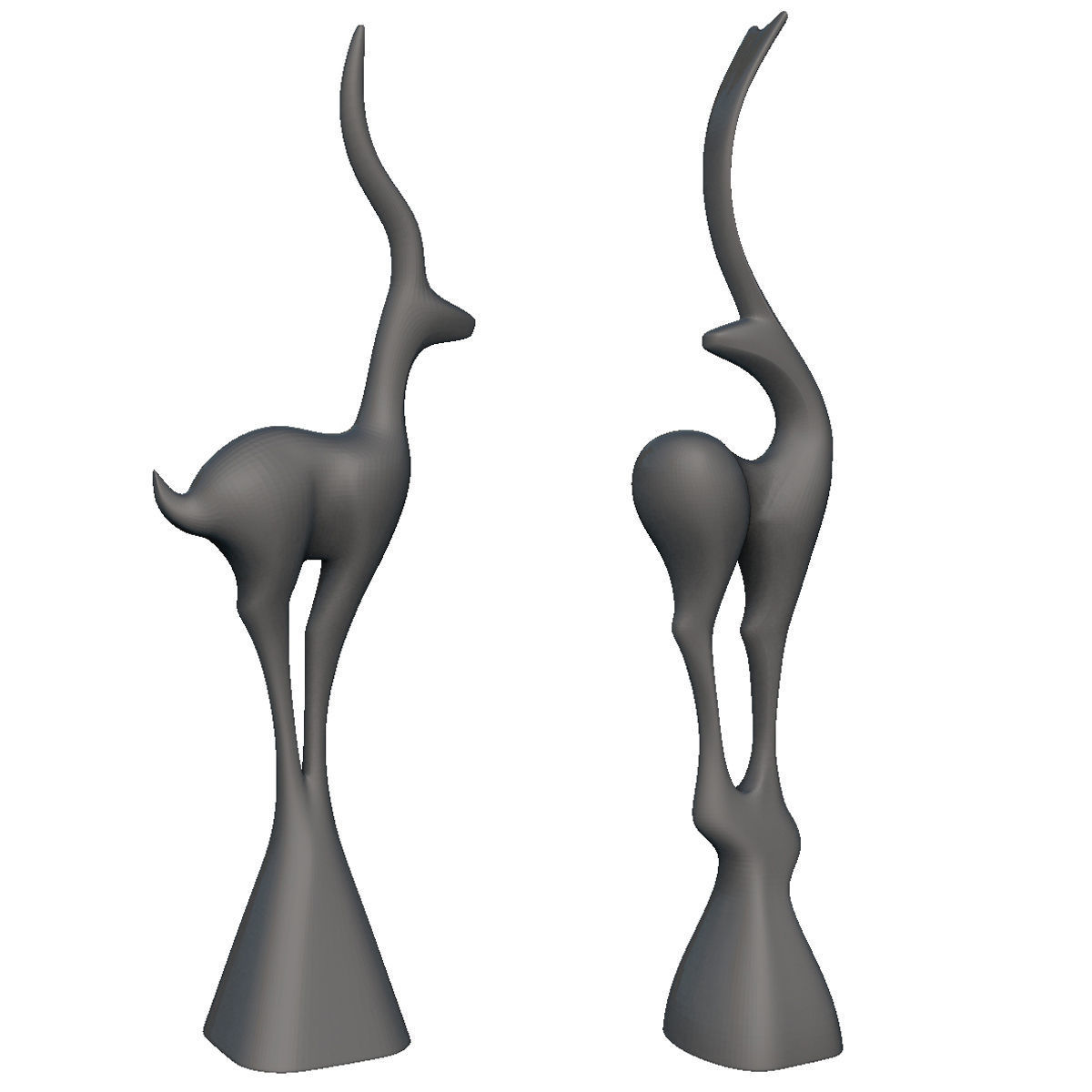 Deer Standing Deco 3D print model_1