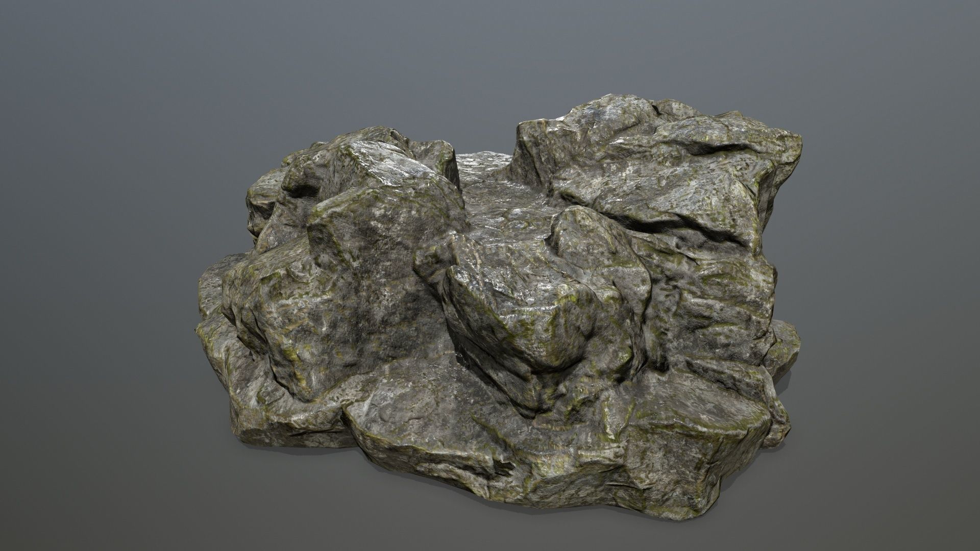Rock 7 Low-poly 3D model_7