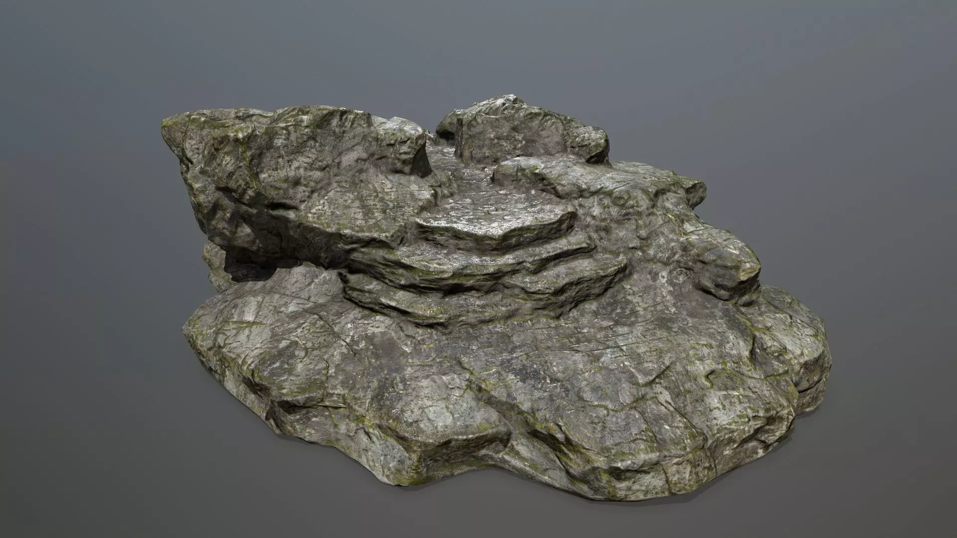 Rock 7 Low-poly 3D model_0