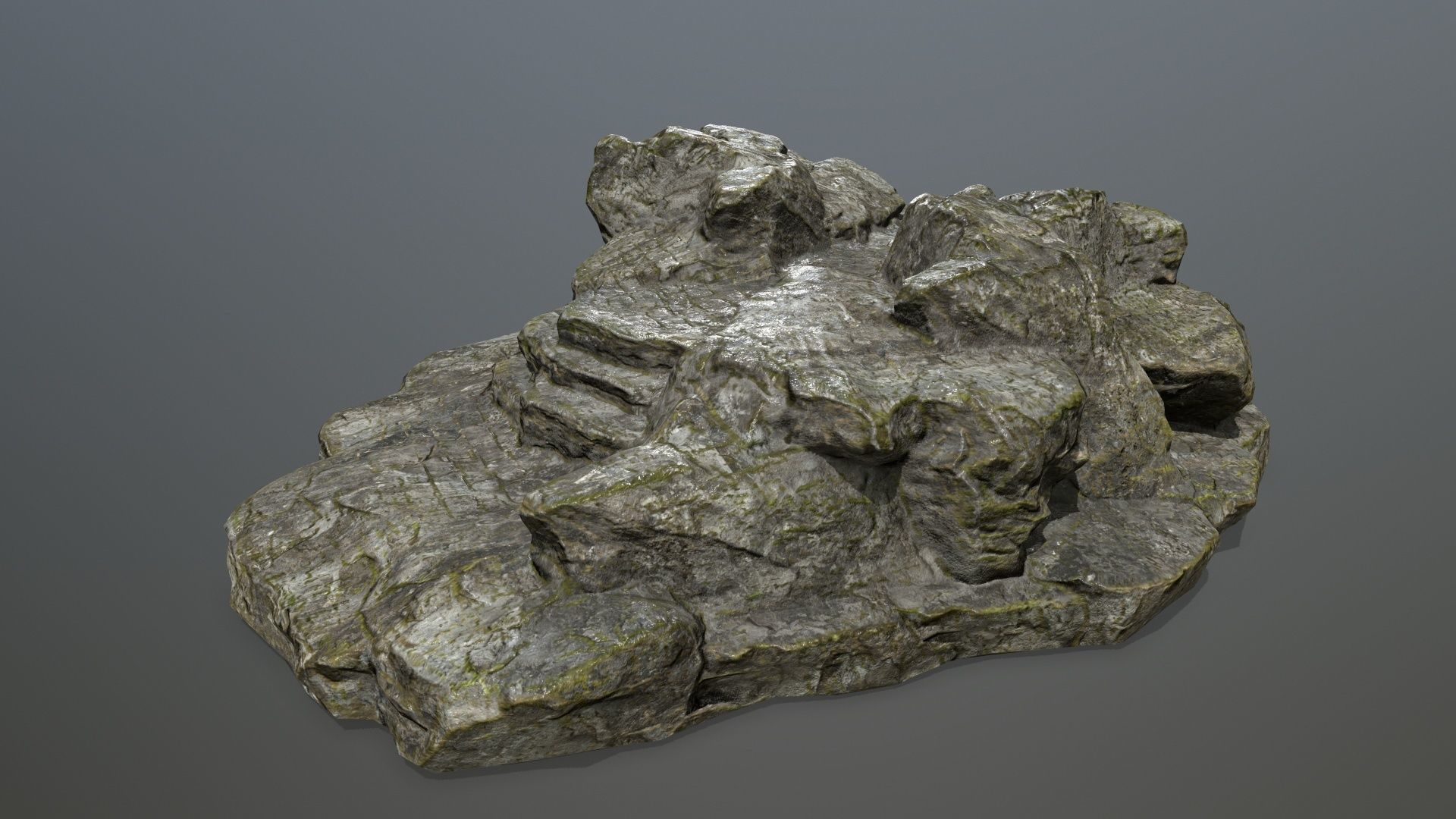 Rock 7 Low-poly 3D model_11
