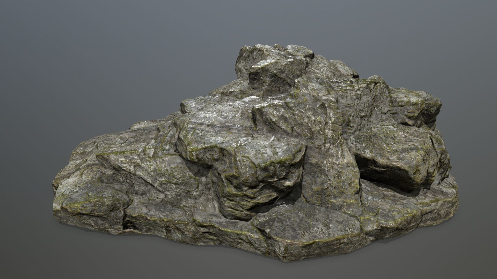 Rock 7 Low-poly 3D model_10