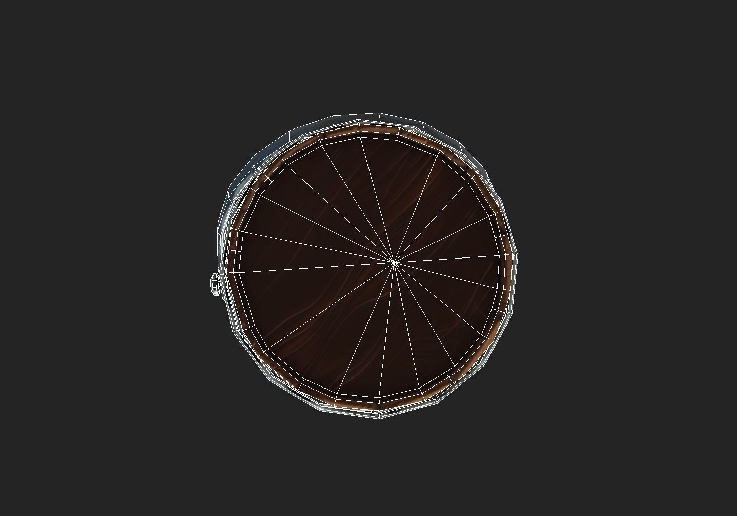 Stylized Bucket Low-poly 3D model_9