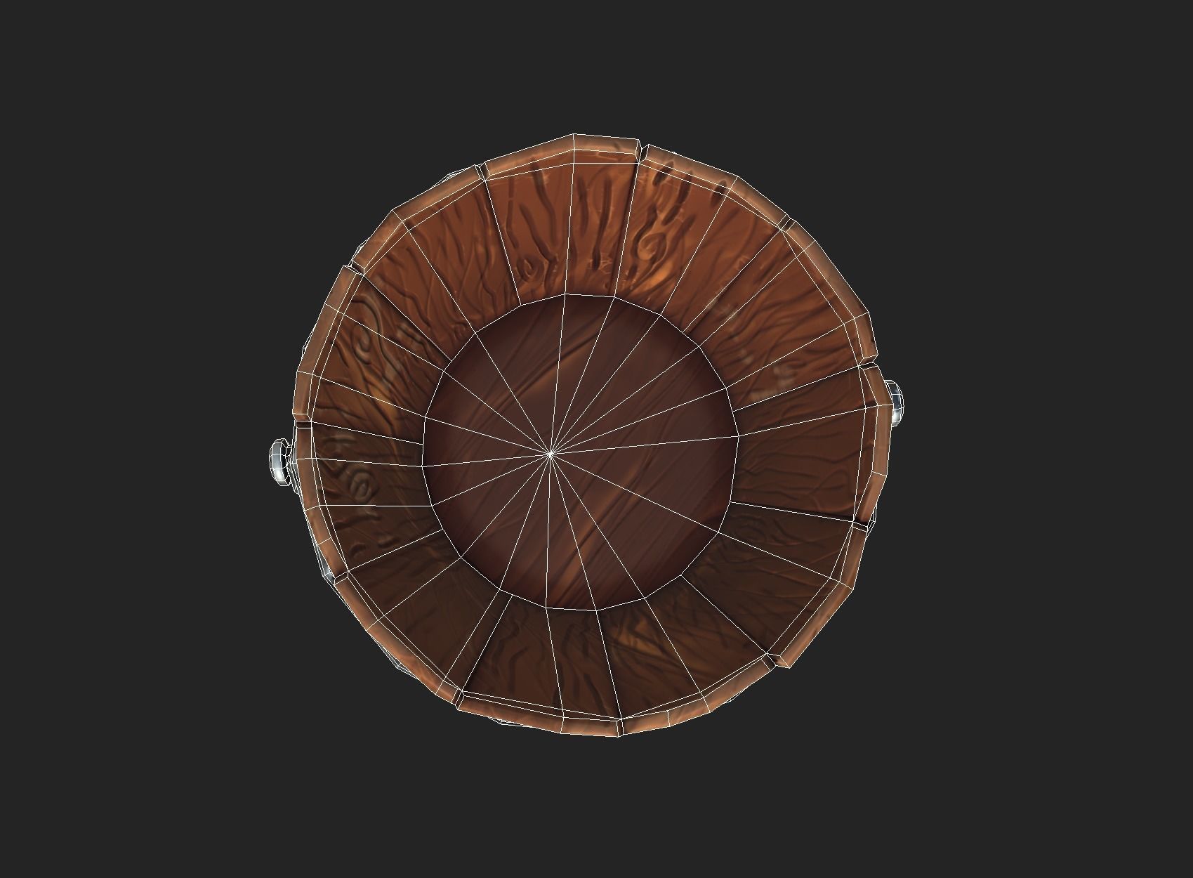 Stylized Bucket Low-poly 3D model_7