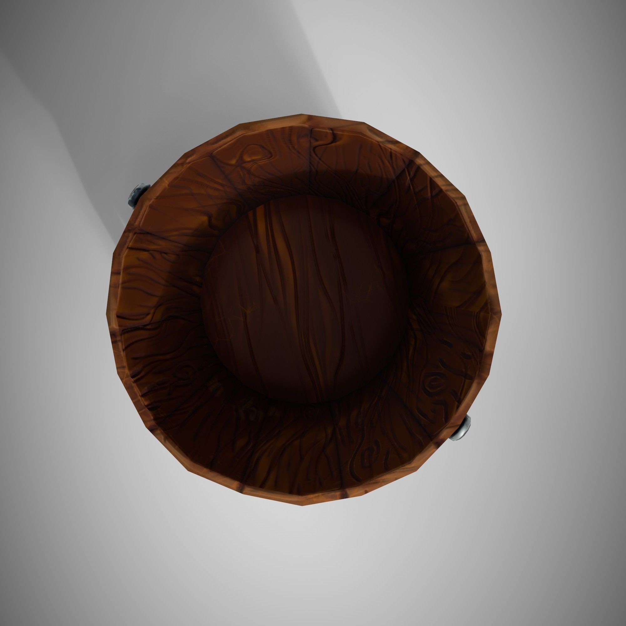 Stylized Bucket Low-poly 3D model_4