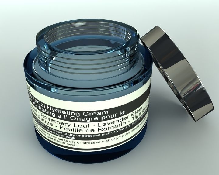 Lotion Small Jar 3D model_5