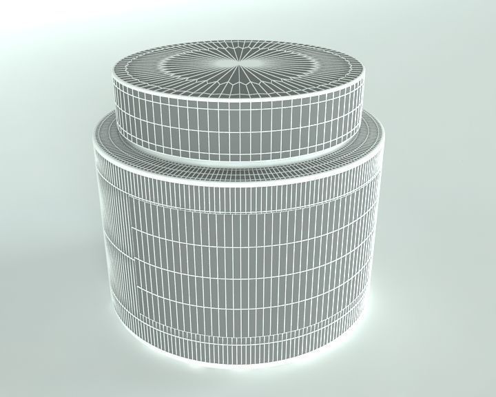 Lotion Small Jar 3D model_6