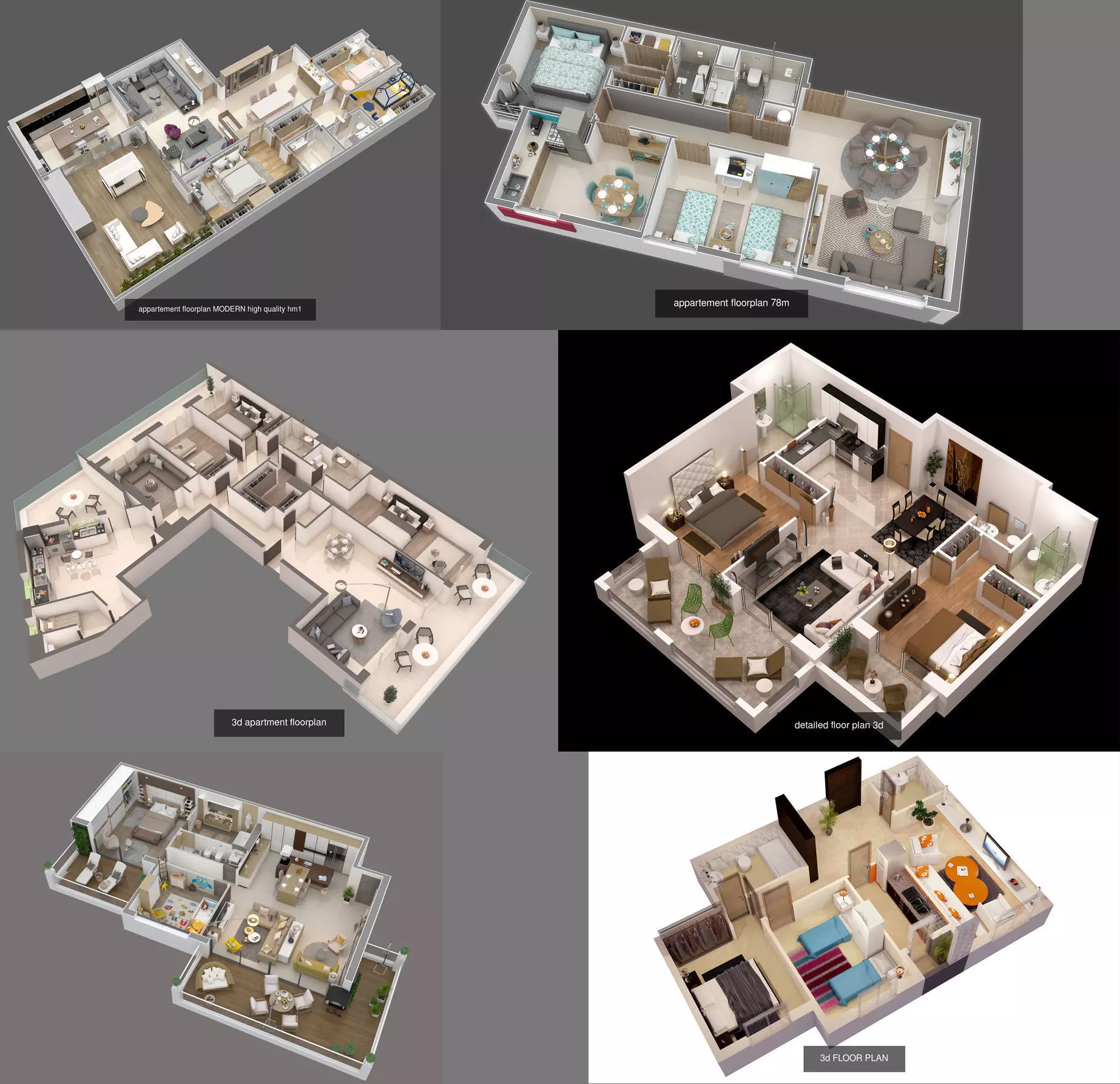 3d floor plans collection _0