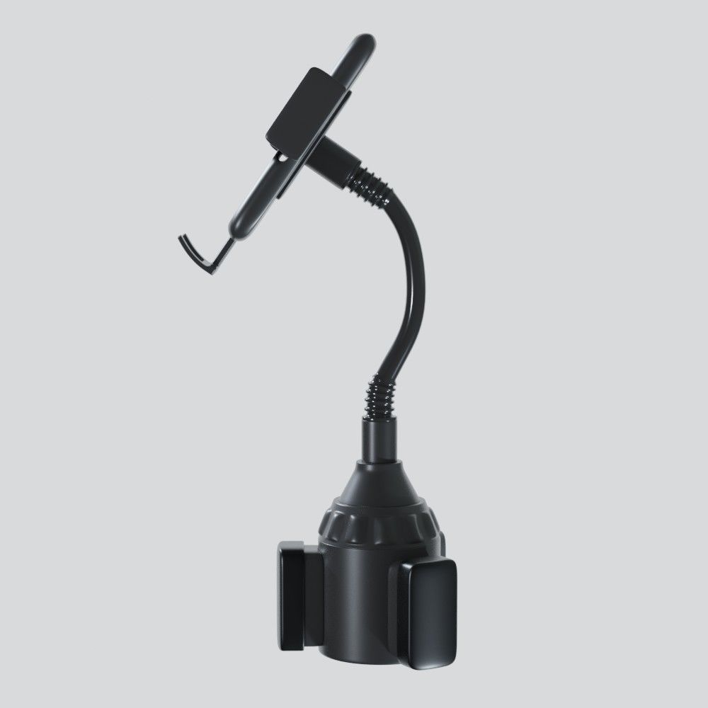 Car Cup Holder Phone Mount 3D model_1