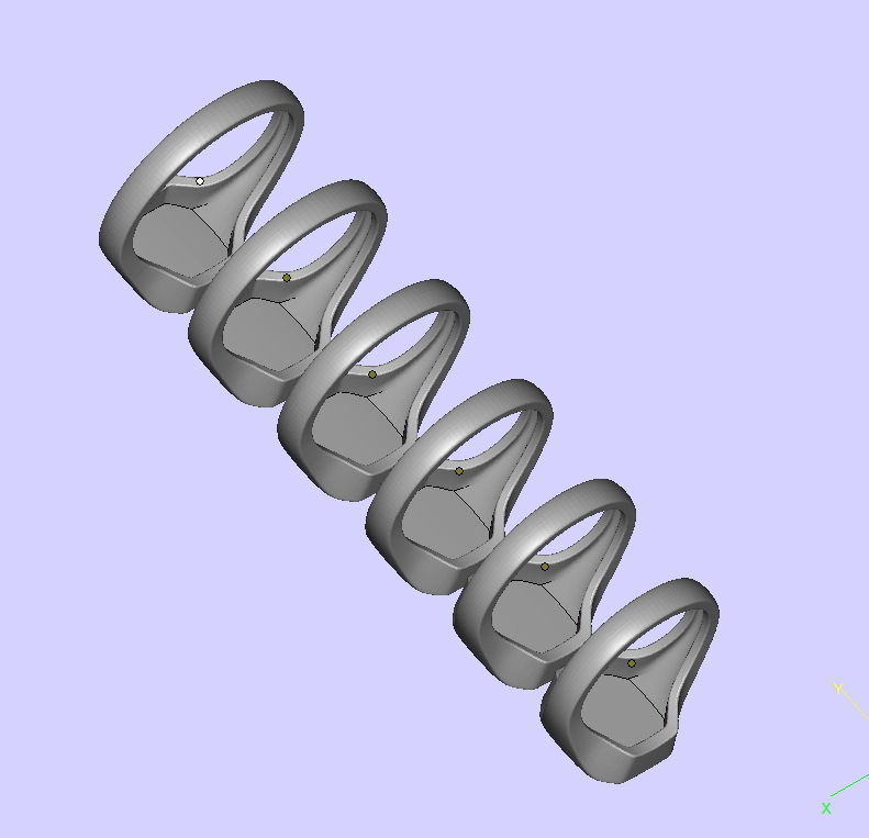 Engravable Emerald form Signet ring 3dmodel 3D print model_17