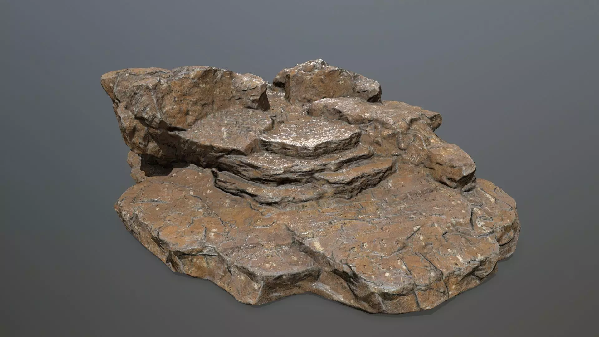 Rock 11 Low-poly 3D model_0